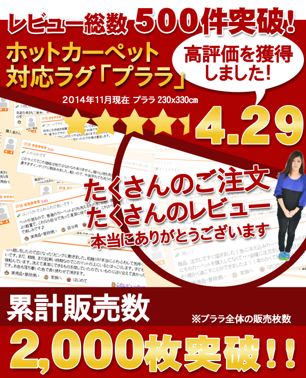 レビュー総数＆累計販売数