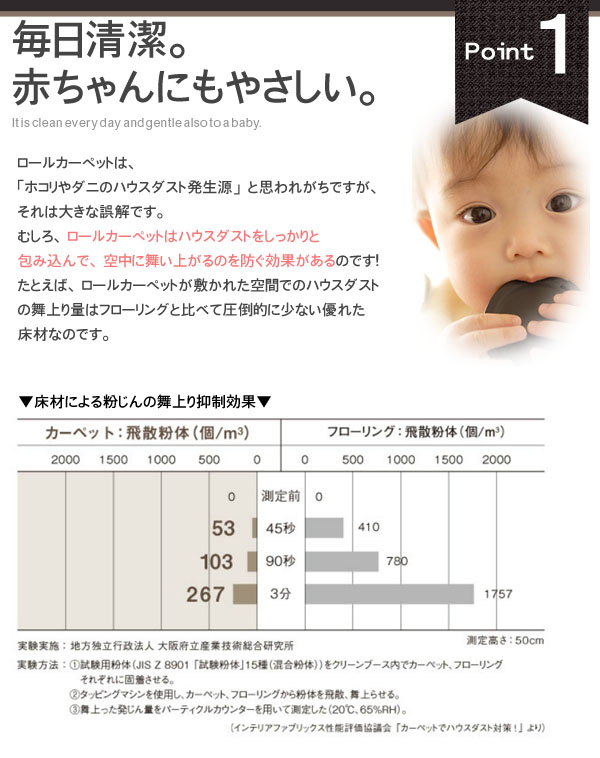 毎日清潔。赤ちゃんにもやさしい。
