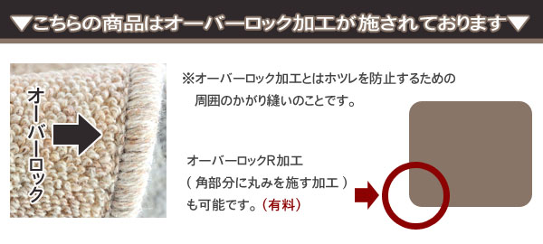 オーバーロック加工について